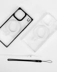 Étui iPhone carré + Bracelet Silicone CARRY U