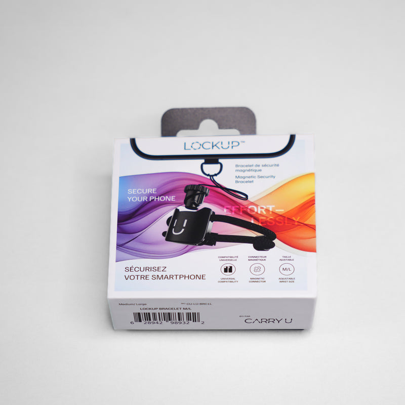 LOCKÜP™ Bracelet — Bracelet anti-vol &amp; anti-chute pour téléphone, mains libres