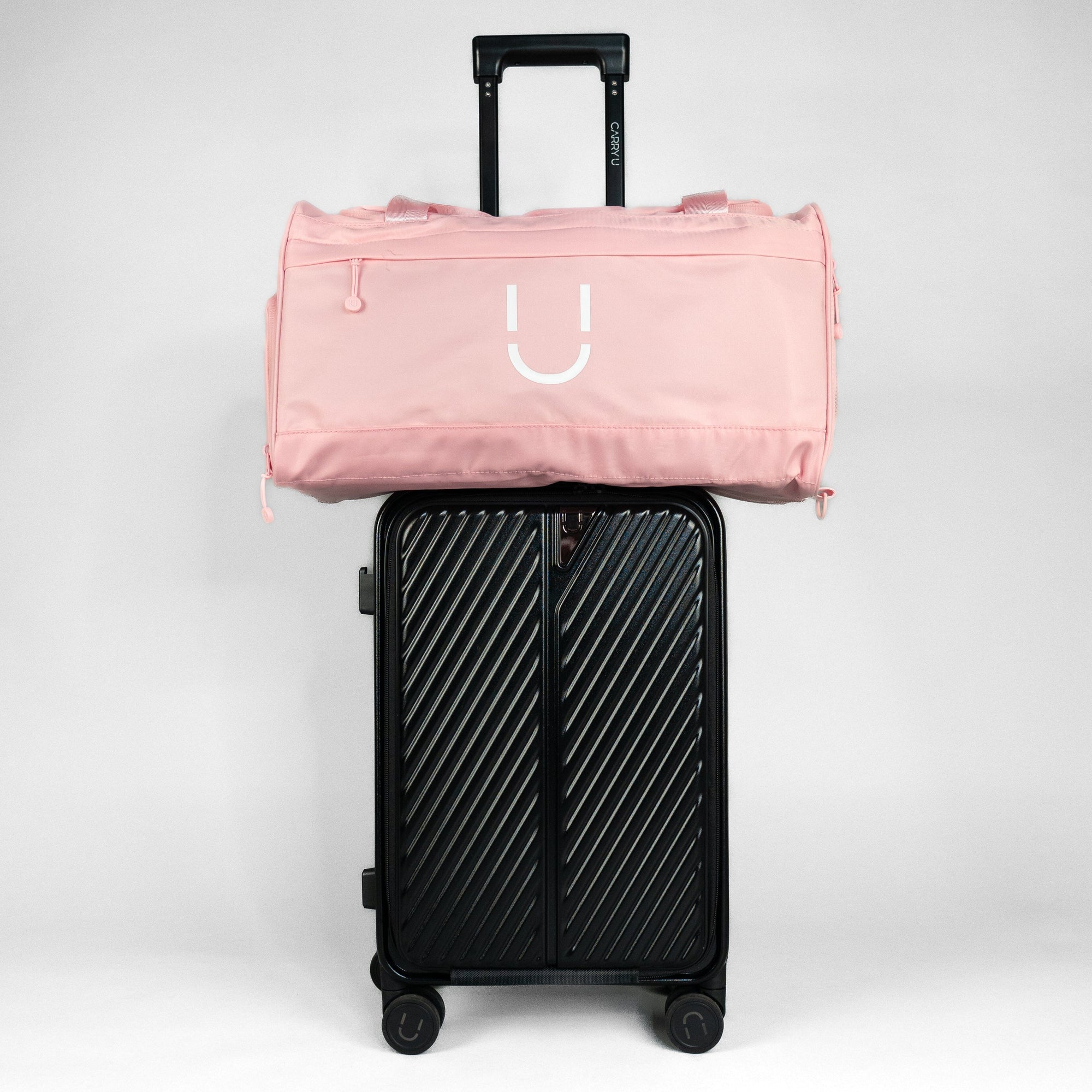 Valise Carry-on + Sac CARRY U Pink Noir 