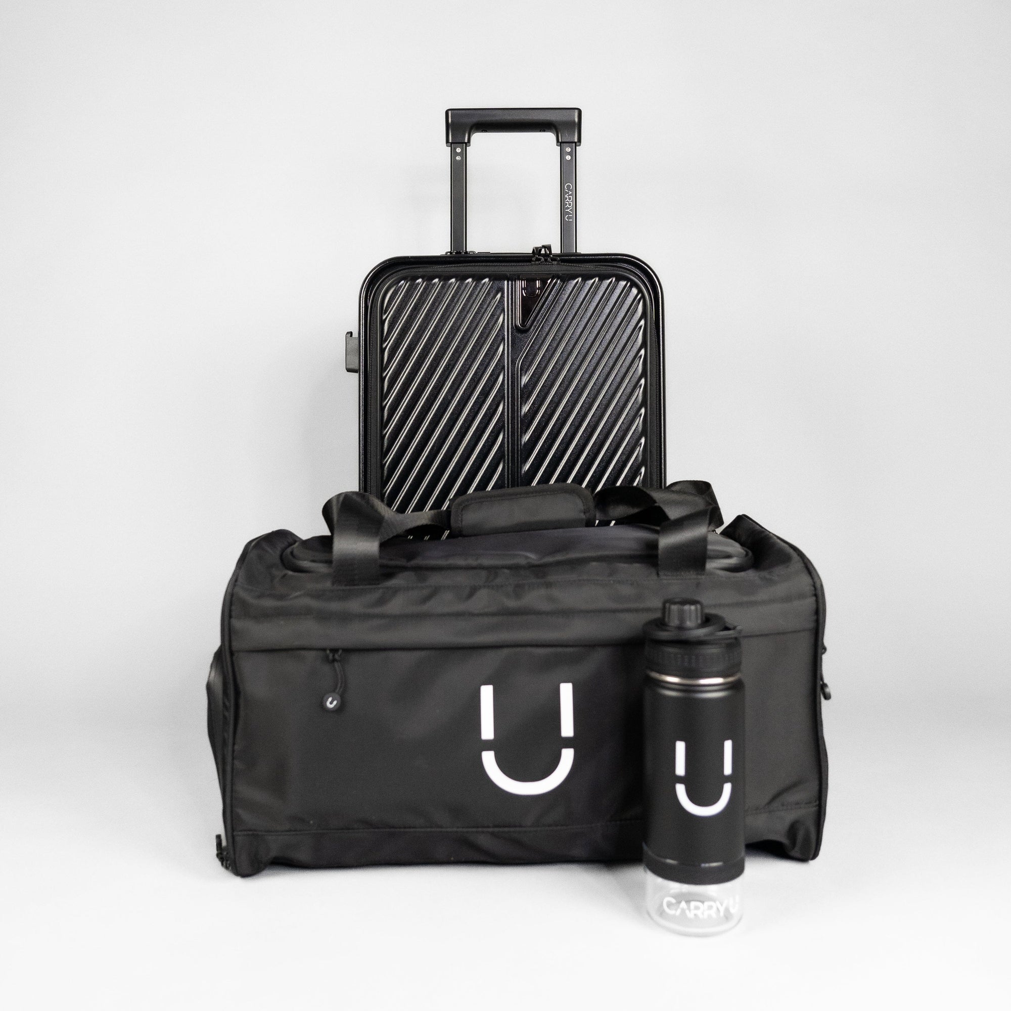 Carry-on + Sac + Bouteille CARRY U Noir Noir 