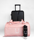 Carry-on + Sac + Bouteille CARRY U Pink Noir 