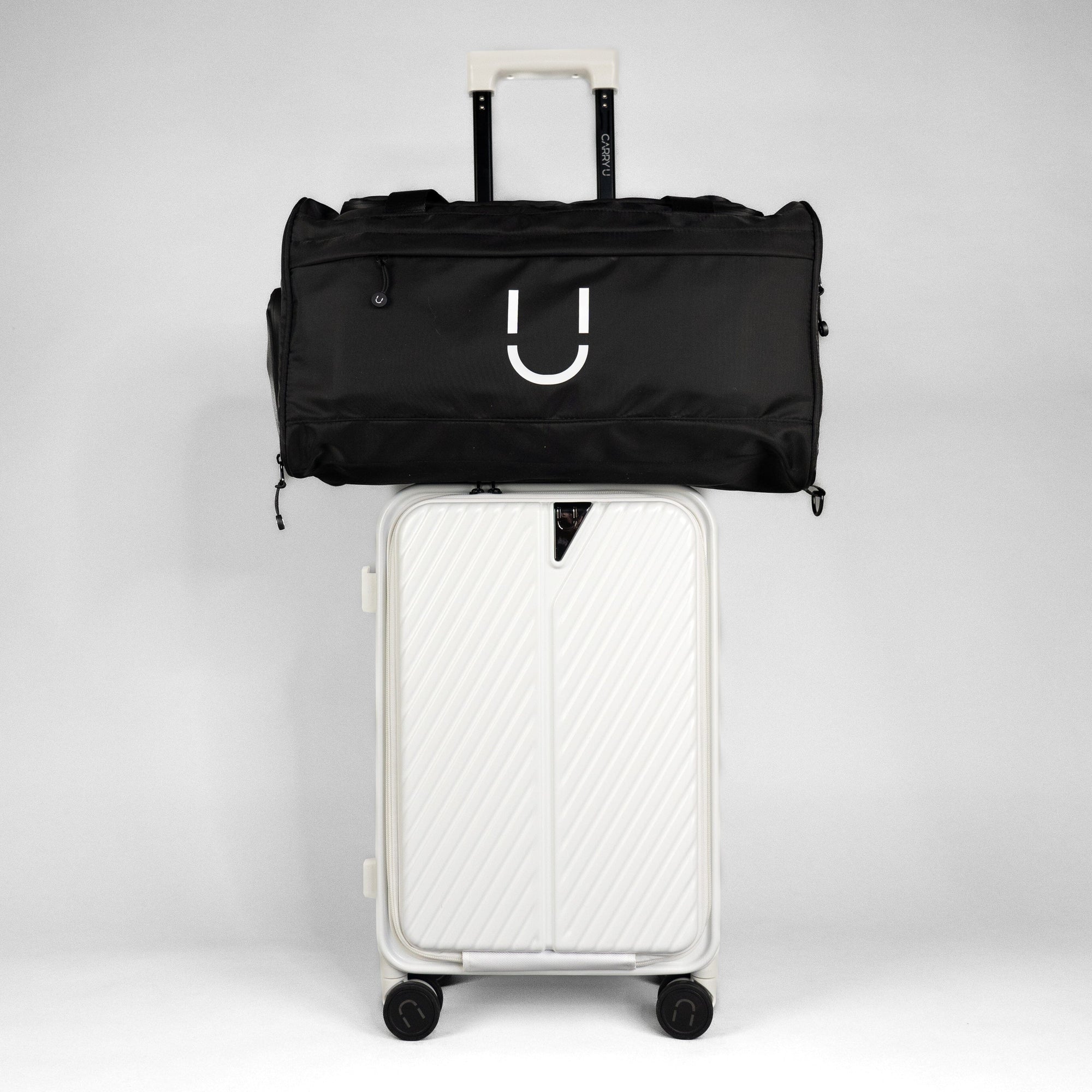 Valise Carry-on + Sac CARRY U Noir Blanc 