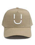 Casquette Ü CAP beige logo Ü brodé blanc vue de face 