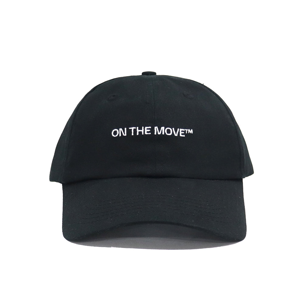 Dad cap Ü CAP noire On The Move vue de face #c_dadcap
